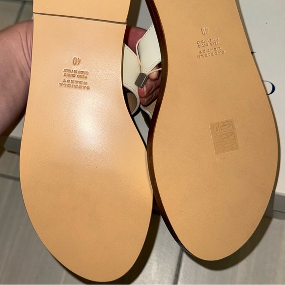 Gabriela Hearst Hades agate embellished sandals, size 40(US9,5-10). White - Picture 12 of 17